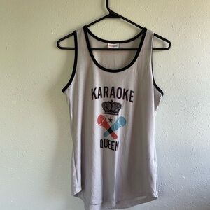 LuLaRoe Black and Grey Tank Top